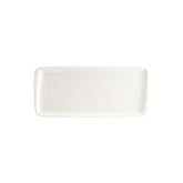 Bonna China Moove 13.5" x 6" x h:0.75" Rectangular Warm White Porcelain Platter